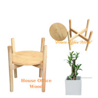 Kệ Giá Gỗ Để Chậu Hoa/Đôn Gỗ, Để Chậu Hoa Cây Cảnh Loại To Kích Thước Cao 35cm,x Rộng 36cm, lọt lòng 30,5cm, Giá Đỡ Chậu