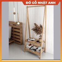Kệ giá gỗ MDF treo quần áo chữ A 2 tầng kê phòng ngủ gia đình giá rẻ, Đồ gỗ NHẬT ANH cao cấp