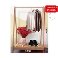 Kệ giá gỗ MDF treo quần áo chữ A 1 tầng kê phòng ngủ gia đình thuê trọ giá rẻ, Đồ gỗ Mỹ Sinh cao cấp