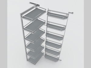 Kệ giá kho 6 tầng cho tủ bếp đứng Hafele 545.94.612
