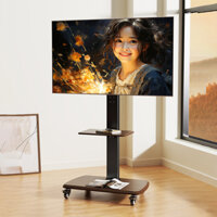 Kệ giá treo tivi di động kệ tivi treo tường có bánh xe tiện lợi decor phòng thương hiệu IGA- GM172/GM173