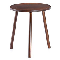 Kệ Giá Tròn Nhỏ Đỡ Chậu Hoa Đôn Gỗ Bàn Trà Bàn Coffee 34x30cm Màu Nâu Đậm