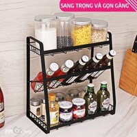 Kệ gia vị có tầng nghiêng, sơn tĩnh điện, giá đỡ lọ, chi hủ gia vị cho bếp gia đình, nhà hàng