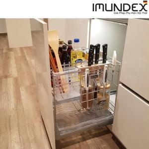 Kệ gia vị đa năng với ray âm giảm chấn 350mm 7 809 104