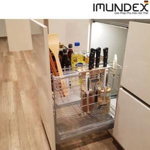 Kệ gia vị đa năng với ray âm giảm chấn 400mm 7 809 105