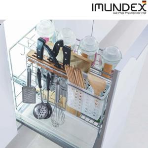 Kệ gia vị đa năng với ray âm giảm chấn 350mm 7 809 101