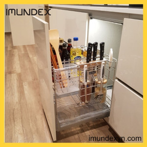 Kệ gia vị đa năng với ray âm giảm chấn 400mm 7 809 105