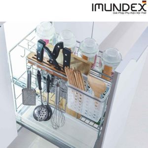 Kệ gia vị đa năng với ray âm giảm chấn 400mm 7 809 102