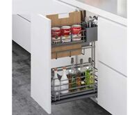 Kệ gia vị, dao thớt Euromax inox phủ nano xám cao cấp V300N