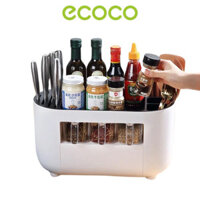 Kệ Gia Vị Để Bàn, Kệ Để Đồ Nhà Bếp Đa Năng, Giá Để Đồ Kèm Hộp Đựng Gia Vị Ecoco