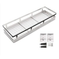 Kệ gia vị Inox 304 Nanichino dán tường gạch men-kèm keo dán và đinh ốc - có 3 kích thước 30-40-50cm