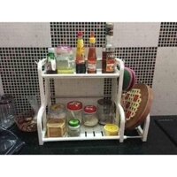 KỆ GIA VỊ NHÀ BẾP, THIẾT KẾ 2 TẦNG, KỆ ĐA NĂNG.