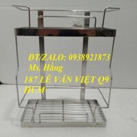 KỆ GIA VỊ TREO TƯỜNG 2 TẦNG