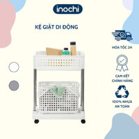 Kệ giặt di động Nachi, kèm giỏ đựng đồ, bánh xe xoay 360 độ chịu lực đến 40kg. không giòn gãy inochi store hcm