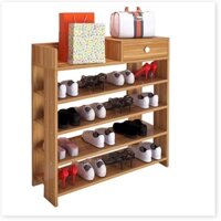 Kệ giầy 5 tầng, Kệ để giày gỗ 5 tầng cao cấp