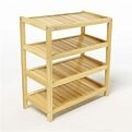 Kệ giày dép gỗ 4 tầng: Dài 80cm  x Rộng 30 x Cao 65cm.