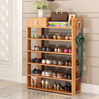 🌈KỆ GIẦY DÉP GỖ 5 TẦNG CÓ HỘP ĐỰNG ĐỒ