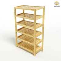 Kệ giày dép gỗ 6 tầng 60cm 80cm