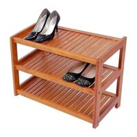 Kệ giày dép gỗ cao su tự nhiên 3 tầng rộng 60 cm- ViNa Furniture