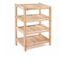 Kệ giày dép gỗ Kệ 4 tầng để dép dài 45cm chất liệu tốt nhất tự lắp ráp mjzzuxx