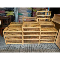 kệ giày dép gỗ thông 3-4-5 tầng