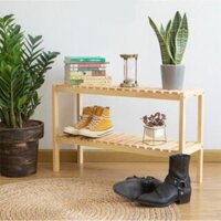 Kệ giày dép gỗ thông - giá để giày dép lắp ghép dễ dàng - Decor nhà xinh phong cách Hàn Quốc