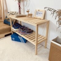 Kệ giày dép gỗ Thông - Giá để giày dép lắp ghép dễ dàng - Tiệm Decor H.P