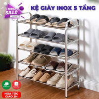 Kệ Giày Dép Inox Gía Để đồ Xếp gọn 3,4,5 tầng inox 304 chắc chắn