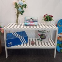 Kệ giày dép, kệ gỗ dài 80cm màu trắng hiện đại