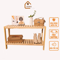 Kệ Giày Gỗ 2 Tầng - Giá Để Đồ Trang Trí Phòng Nội Thất Hàn Quốc Gỗ Thông DORIS ACCESSORIES
