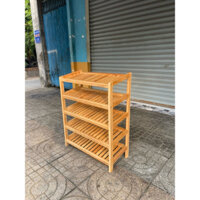 kệ giày gỗ cao su 5 tầng chắc chắn . Ship hoả tốc hcm