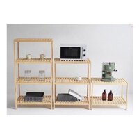 Kệ giày gỗ thông, kệ đa năng 2 tầng