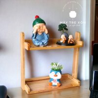 Kệ gỗ 2 tầng đa năng, Kệ gỗ đựng hoa quả vật dụng tiện ích