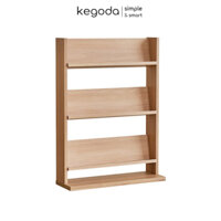 Kệ Gỗ 3 Tầng Để Sách, Tạp Chí Rộng 60cm Thương Hiệu KEGODA Đặt Tại Phòng Khách, Cửa Hàng - Vân gỗ sồi