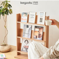 Kệ Gỗ 3 Tầng Để Sách, Tạp Chí Rộng 60cm Thương Hiệu KEGODA KGD13