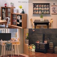 Kệ Gỗ 3 Tầng Phong Cách Vintage / Mini cooking vietnam