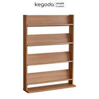 Kệ Gỗ 4 Tầng Để Sách, Tạp Chí Rộng 80cm Thương Hiệu KEGODA - Vân gỗ sồi