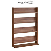 Kệ Gỗ 4 Tầng Để Sách, Tạp Chí Rộng 80cm Thương Hiệu KEGODA - Walnut