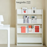 Kệ Gỗ 4 Tầng Để Sách, Tạp Chí Rộng 80cm Thương Hiệu KEGODA - Trắng