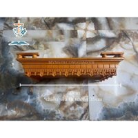 kệ gỗ bàn thờ 60x35 gỗ sồi phun màu | mẫu bàn thờ mini, kệ thờ ông bà treo tường