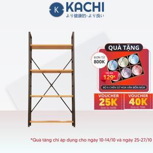 Kệ gỗ chân sắt 4 tầng Kachi MK244