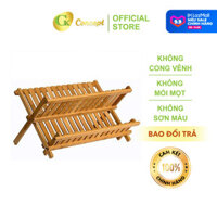 Kệ Gỗ Chén Đĩa Đa Năng - Gỗ Mật Hồng - 43 x 25.5 x 25.5 (cm) - GK Concept