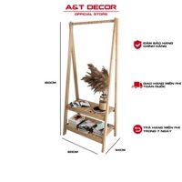 Kệ Gỗ Chữ A 1-2 tầng, kệ gỗ đa năng, treo quần áo, để đồ tiện dụng chất gỗ MDF dày 12mm