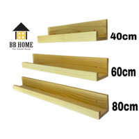 Kệ gỗ chữ U gắn tường để sách,khung hình,đồ decor,đồ Spa