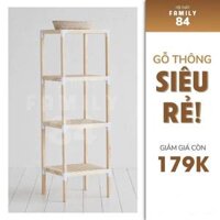 Kệ Gỗ Đa Năng 4 Tầng - Kệ Giá Đầu Giường Để Sách Gỗ Thông Mỹ Chất Lượng Đẹp Giá Tốt - BH 12T 1 đổi 1