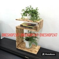 Kệ gỗ đa năng K02, làm từ gỗ thông pallet Thụy Sĩ