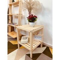 Kệ Gỗ Đa Năng Kệ Đầu Giường Glass Shelf  Nội Thất Phòng Ngủ