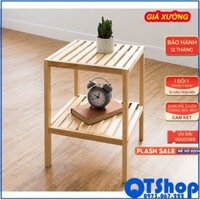 KỆ GỖ ĐẦU GIƯỜNG 2 TẦNG - [QTshop - NỘI THẤT NHẬT HÀN]