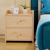 Kệ Gỗ Đầu Giường Có 2 Ngăn Kéo (43 X 40 X 26cm)