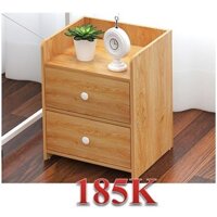 Kệ Gỗ Đầu Giường Có 2 Ngăn Kéo